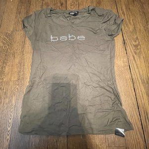 Bebe Olive Green Tee